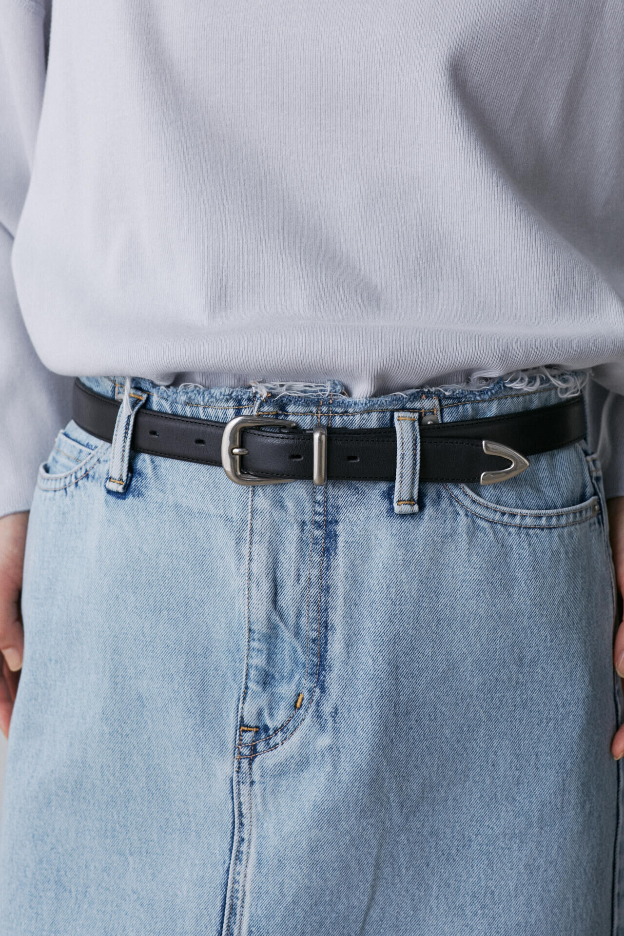 YLEVE 「YLEVE / LEATHER WESTERN BELT」|ベルト|
