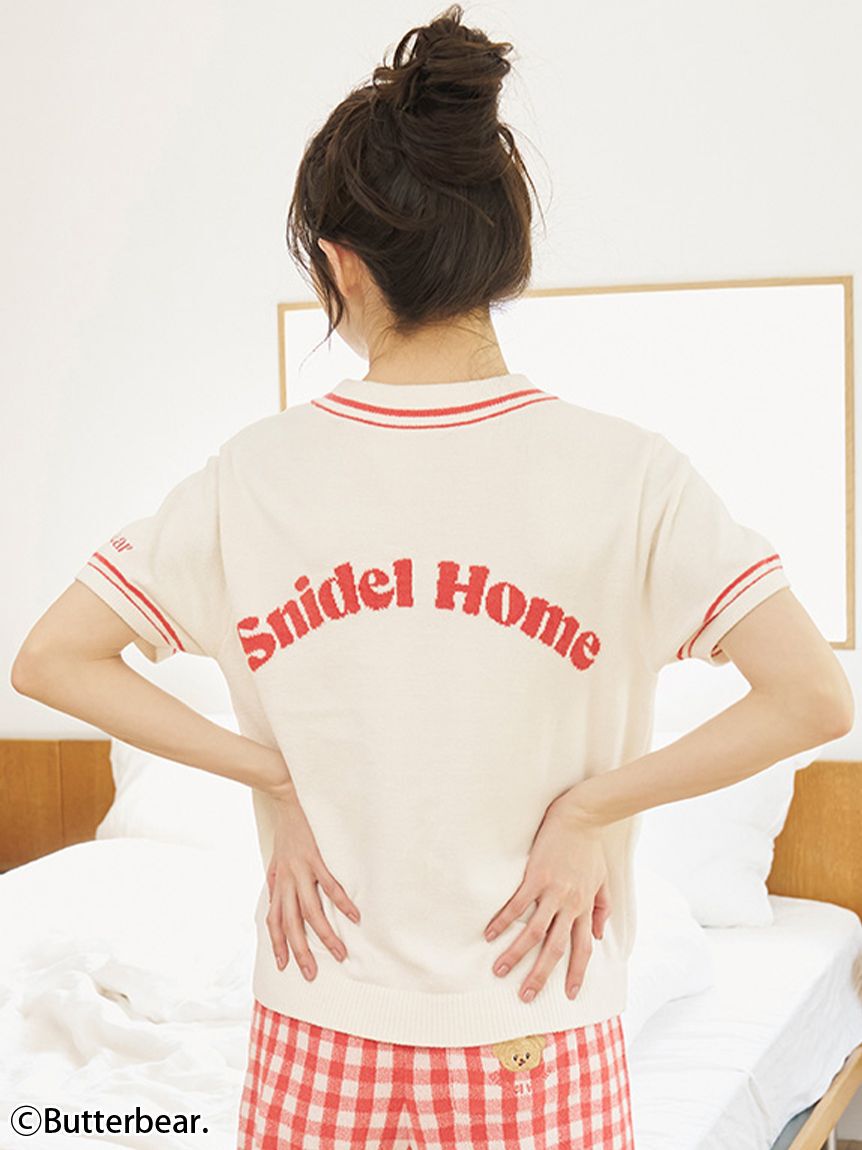 SNIDEL HOME「【WEB限定】【セット商品】【BUTTERBEAR】ニットプルオーバー＆ニットショートパンツSET」|ルームウェア|