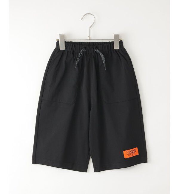 ikka kids「【セットアップ対応】冷感メッシュワッペンハーフパンツ（120~160cm）」|その他|ブラック