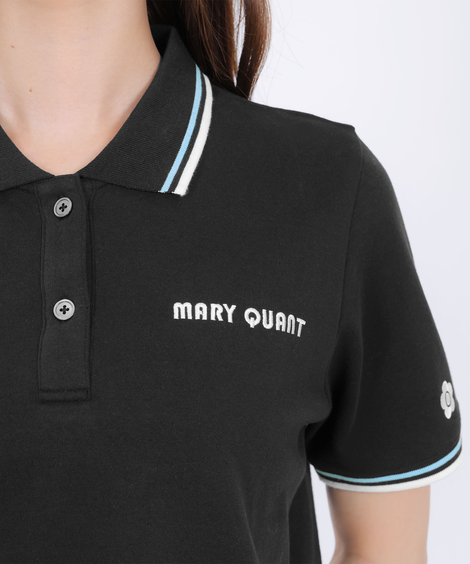 MARY QUANT「レトロロゴポロ プルオーバー」|ポロシャツ|