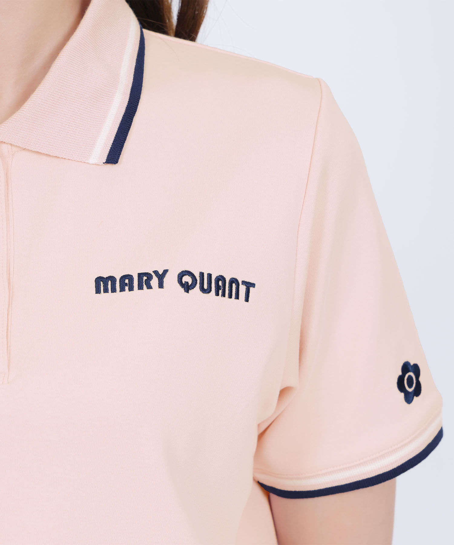 MARY QUANT「レトロロゴポロ プルオーバー」|ポロシャツ|