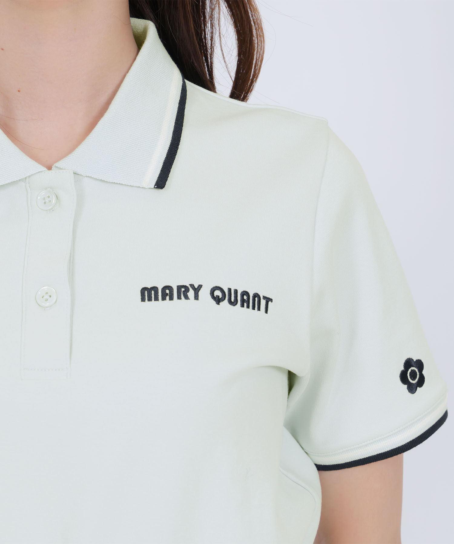 MARY QUANT「レトロロゴポロ プルオーバー」|ポロシャツ|