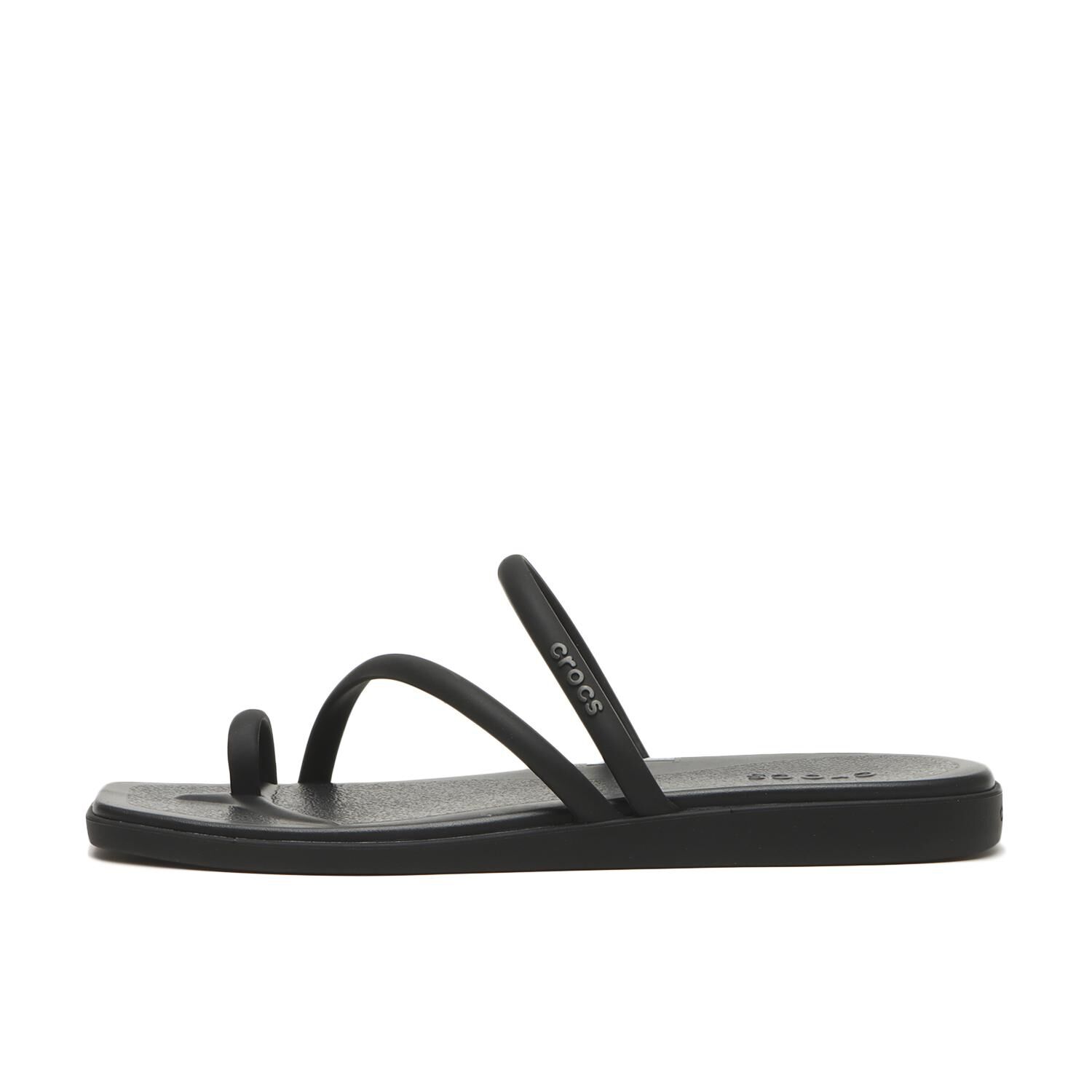 crocs「【crocs】MIAMI TOE LOOP SANDAL」|サンダル|ブラック