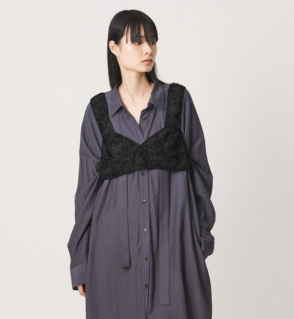 AEWEN MATOPH「＜AEWEN MATOPH＞コードエンブロイダリービスチェ」|その他|BLACK