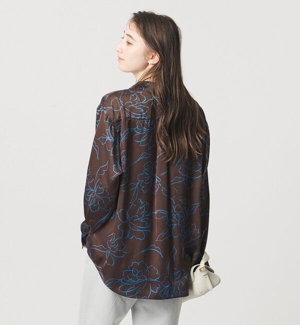 UNITED ARROWS「アブストラクトフラワー シャツ ‐ウォッシャブル‐」|シャツ・ブラウス|