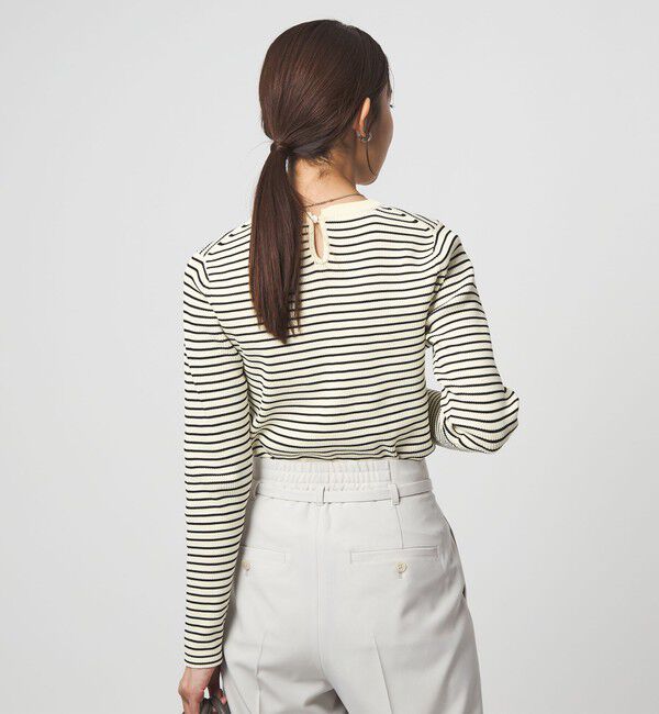 UNITED ARROWS green label relaxing「リブ エリレース 2WAY ニット プルオーバー ウォッシャブル」|ニット・セーター|