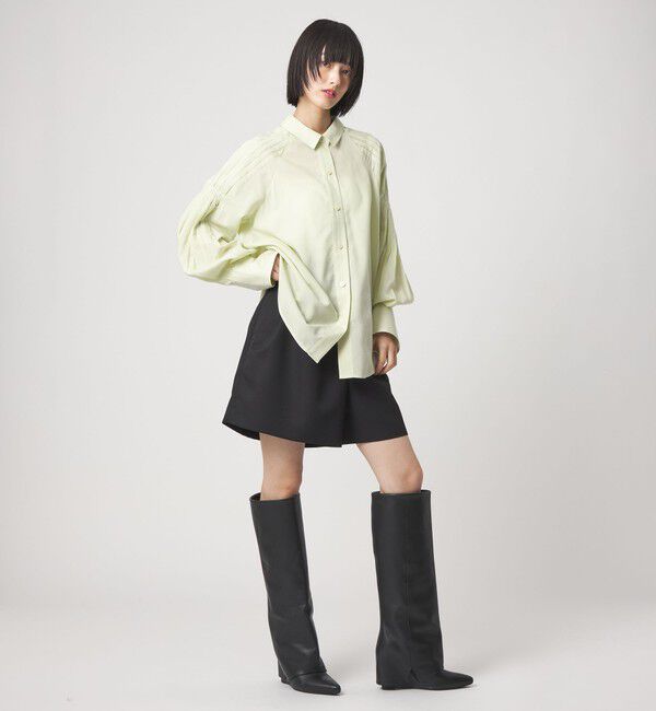 EMMEL REFINES「＜EMMEL REFINES＞EM ソデタック オーバーシャツ」|シャツ・ブラウス|