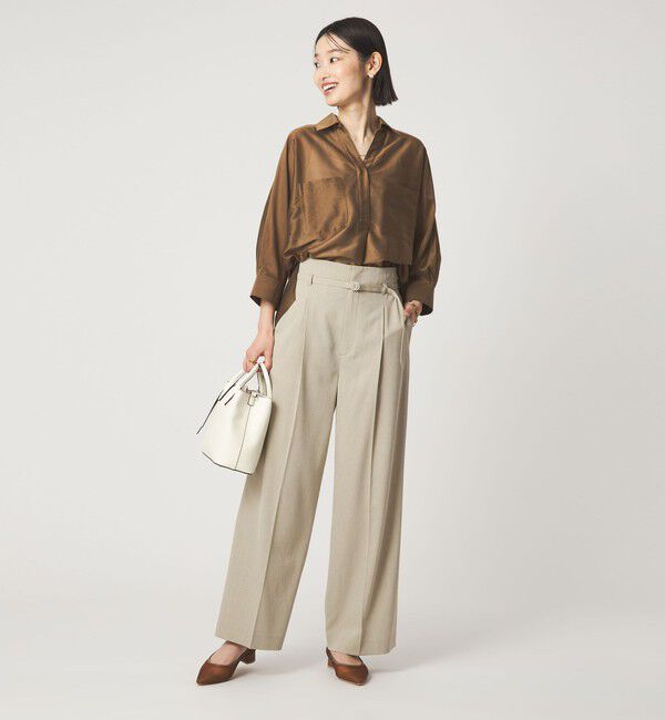UNITED ARROWS green label relaxing「カールマイヤー スキッパー ポケット シャツ マシンウォッシャブル 通気性」|シャツ・ブラウス|