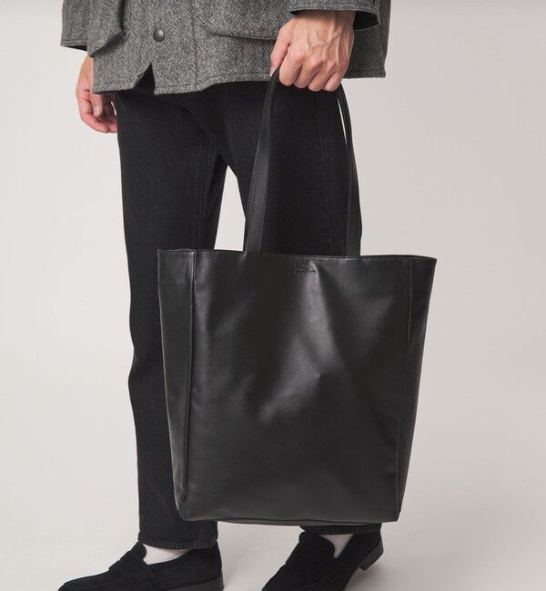 UNITED ARROWS green label relaxing「ナッパ デイリー トートバッグ」|トートバッグ|BLACK