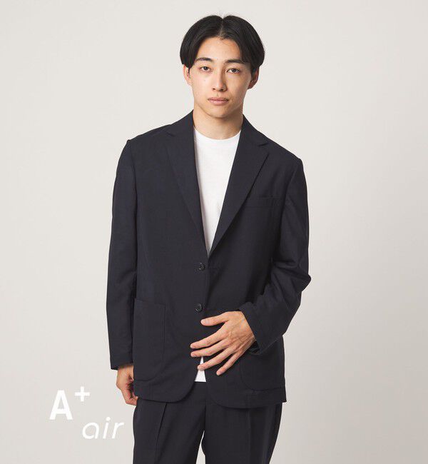 UNITED ARROWS green label relaxing「A+ air TWトロピカル 無地 2B リラックス 2P セットアップ ジャケット -ウォッシャブル・通気性-」|テーラードジャケット|