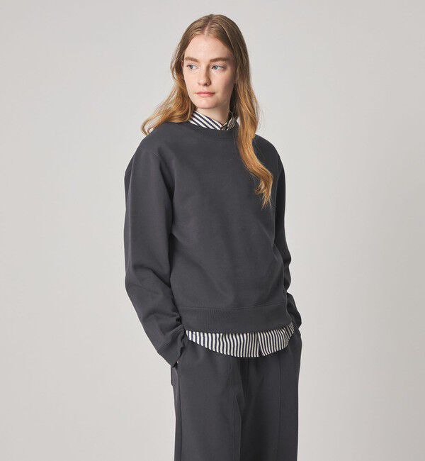 STEVEN ALAN「＜Steven Alan＞クリア スウェット プルオーバー」|スウェット・ジャージ|BLACK