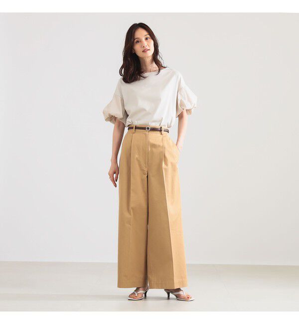 Demi-Luxe BEAMS 「タフタ バルーン スリーブ プルオーバー」|Tシャツ・カットソー|