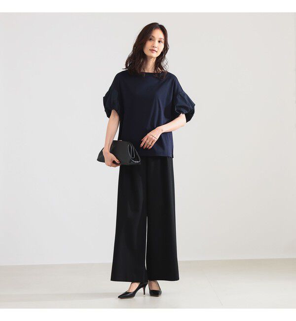 Demi-Luxe BEAMS 「タフタ バルーン スリーブ プルオーバー」|Tシャツ・カットソー|