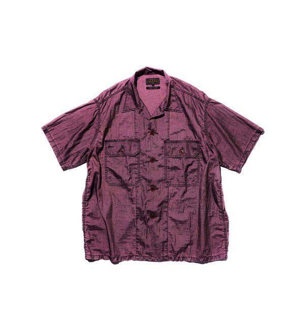 BEAMS PLUS「MIL-SHT Nylon Rip stop Pigment Dye」|シャツ・ブラウス|PINK