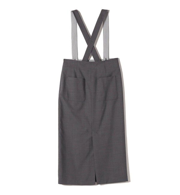 SHIPS for women「SHIPS Primary Navy Label:トロピカル サスペンダースカート」|スカート|