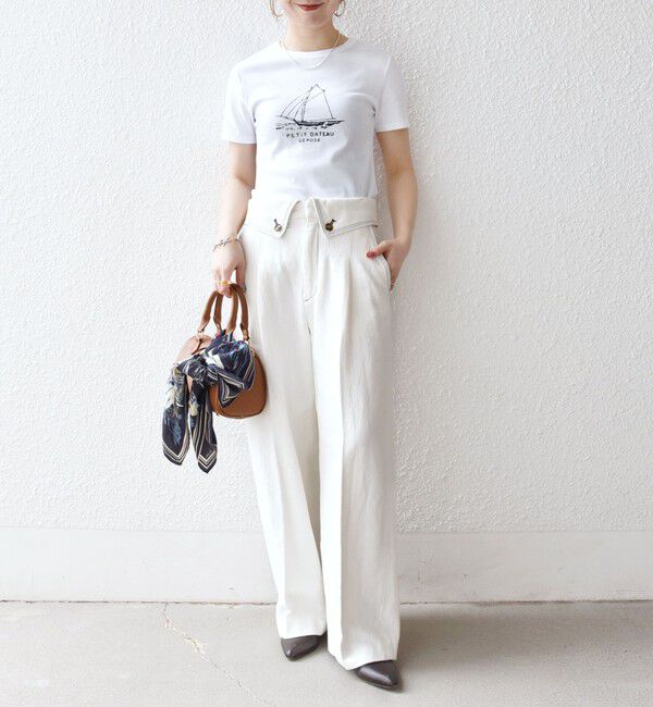 SHIPS any「【SHIPS any別注】PETIT BATEAU: ロゴ プリント コンパクト TEE 26SS」|Tシャツ・カットソー|