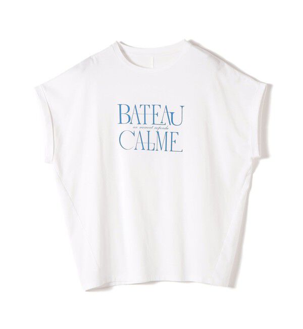 SHIPS for women「　《一部予約》メルティ コットン プリント ロゴ ショート スリーブ Tシャツ」|Tシャツ・カットソー|