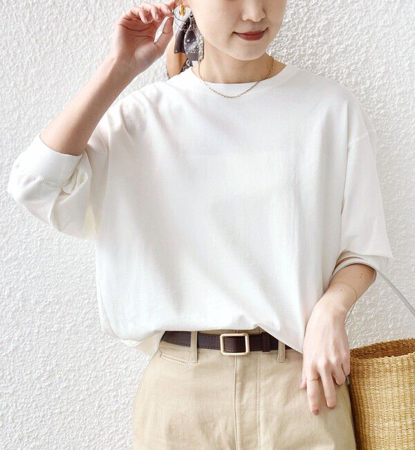 SHIPS for women「〈手洗い可能〉ハイゲージ ドルマン プルオーバー」|Tシャツ・カットソー|オフホワイト