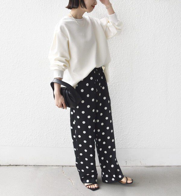 SHIPS for women「〈洗濯機可能〉アンティーク ダンボール 袖 リブ プルオーバー」|Tシャツ・カットソー|