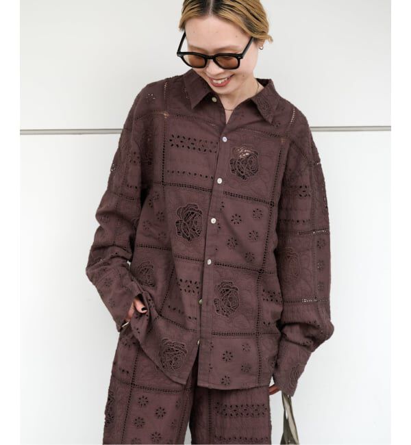 OUTDOOR PRODUCTS Usual Things「LOGAN ex レーストラックシャツ」|シャツ・ブラウス|ブラウン