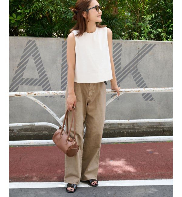 OUTDOOR PRODUCTS Usual Things「コットンサッカーノースリブラウス」|シャツ・ブラウス|