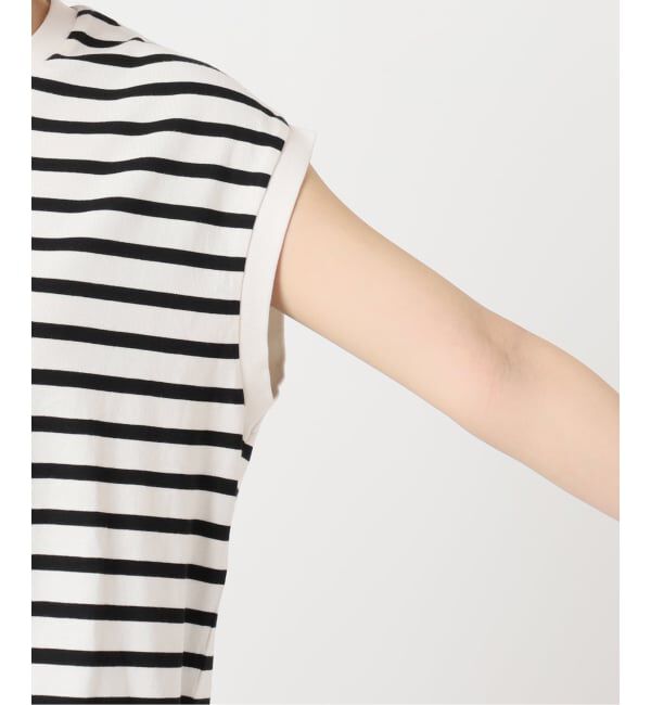 OUTDOOR PRODUCTS Usual Things「コットンボーダーワイドノースリTEE」|Tシャツ・カットソー|