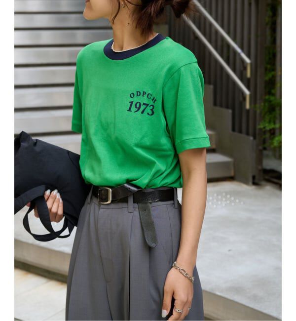 OUTDOOR PRODUCTS Usual Things「Rational Girl コットンフライスリンガーTEE」|Tシャツ・カットソー|