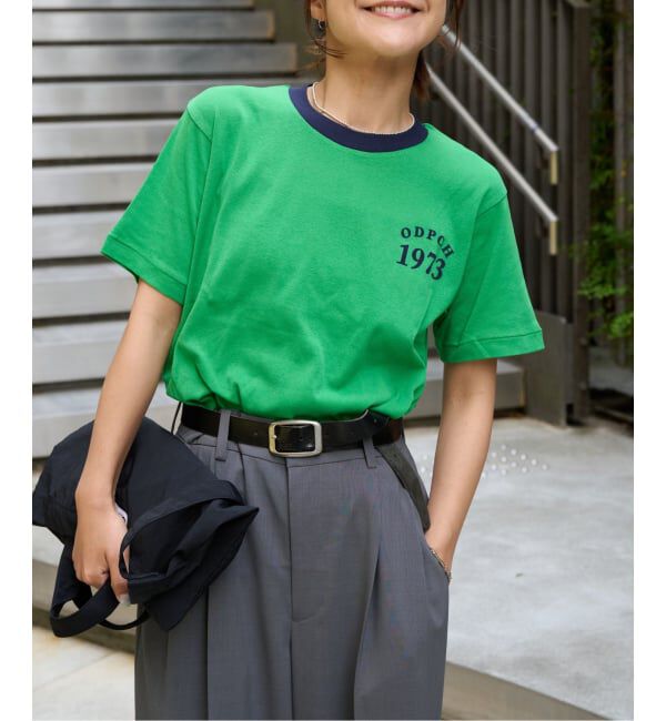 OUTDOOR PRODUCTS Usual Things「Rational Girl コットンフライスリンガーTEE」|Tシャツ・カットソー|