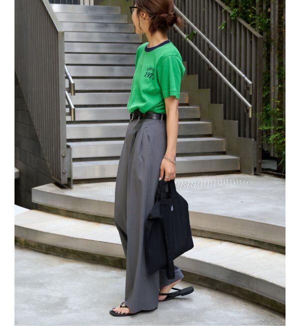 OUTDOOR PRODUCTS Usual Things「Rational Girl コットンフライスリンガーTEE」|Tシャツ・カットソー|