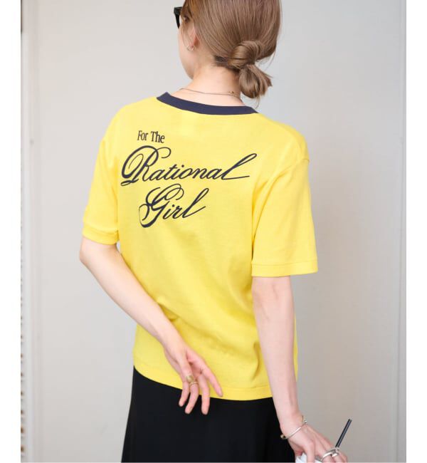 OUTDOOR PRODUCTS Usual Things「Rational Girl コットンフライスリンガーTEE」|Tシャツ・カットソー|
