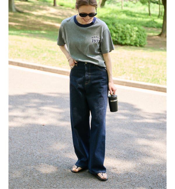 OUTDOOR PRODUCTS Usual Things「Rational Girl コットンフライスリンガーTEE」|Tシャツ・カットソー|
