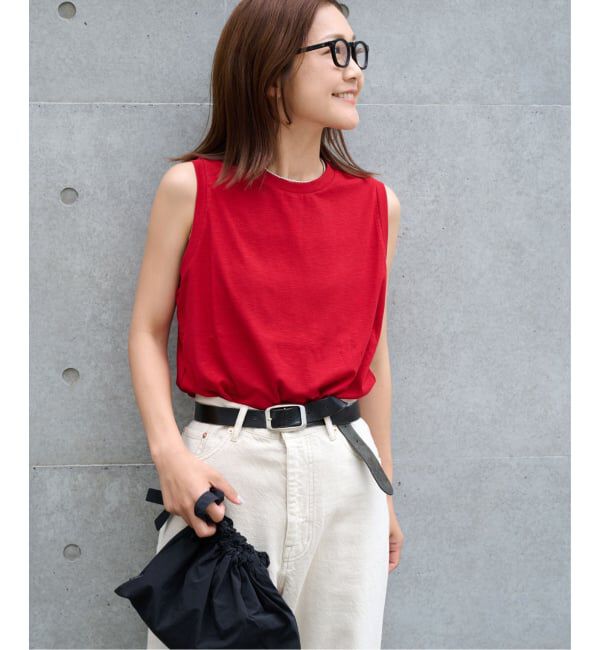 OUTDOOR PRODUCTS Usual Things「ストレッチジャージールーズノースリ セットアップ対応」|Tシャツ・カットソー|