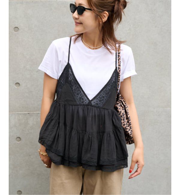 OUTDOOR PRODUCTS Usual Things「≪予約≫レースフリルキャミ」|シャツ・ブラウス|