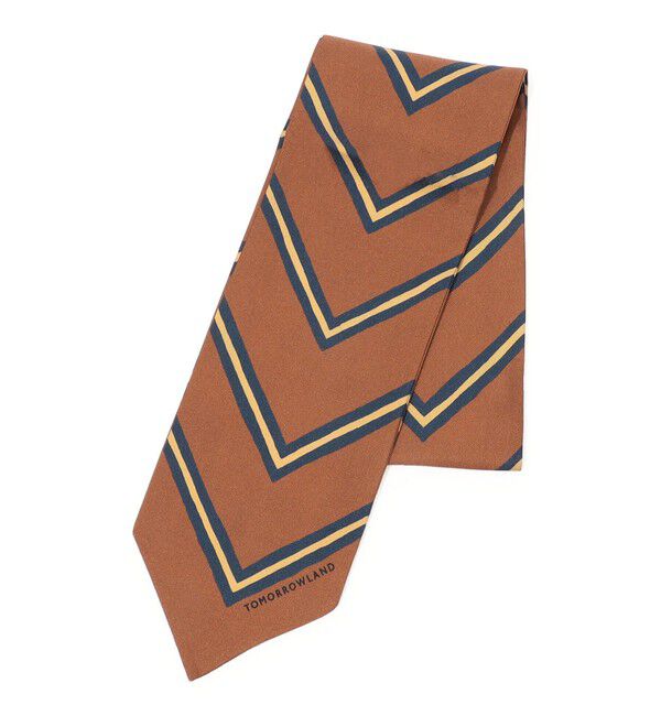 TOMORROWLAND GOODS「TOMORROWLAND MADE IN ITALY シルク スカーフ」|バンダナ・スカーフ|46 ブラウン系
