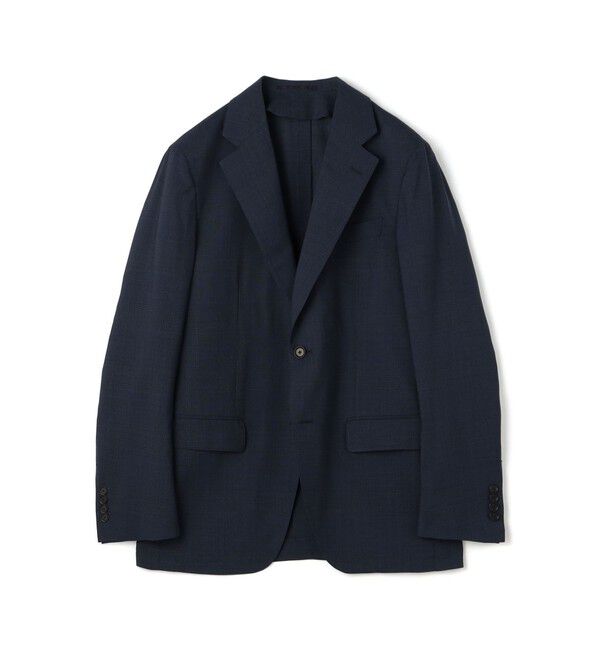 TOMORROWLAND MENS「Super120'sウールポリエステル シングルブレステッド2Bジャケット」|テーラードジャケット|68 ネイビー系