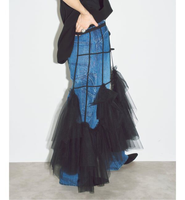  「MARGE 別注 TULLE BONE WRAP スカート」|スカート|