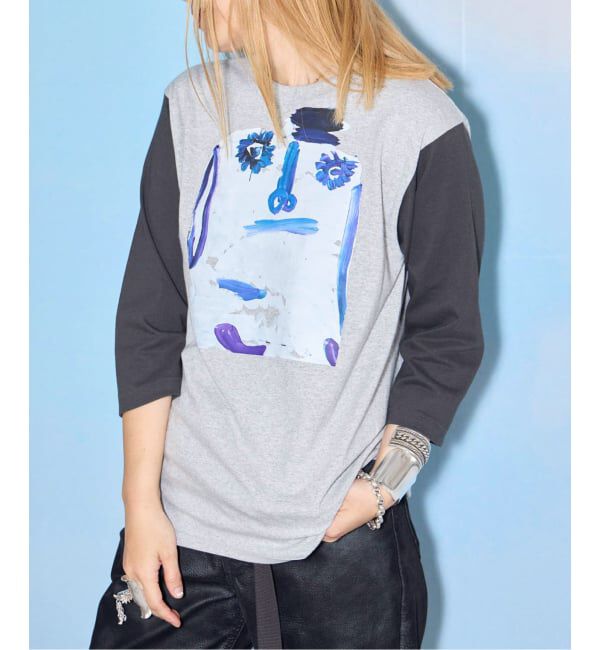  「CREATIVE GROWTH BASEBALLTEE OE1230：Tシャツ」|Tシャツ・カットソー|グレーA
