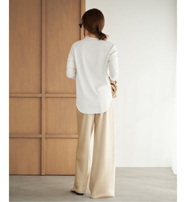 Plage「《追加》premiumフライス long Tシャツ」|Tシャツ・カットソー|