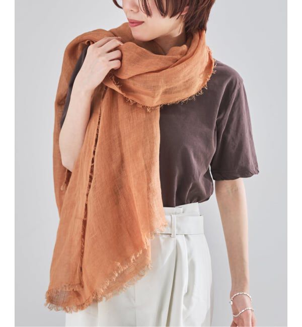 IENA「NIMNIMDUAI/ニムニムデュアイ PLAIN GAUZE STOLE ストール」|ストール|