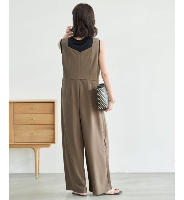 SLOBE IENA「《WEB限定サイズ有り/3サイズ展開》カットオールインワン」|オールインワン|