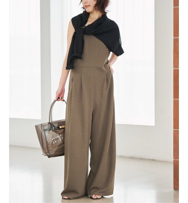 SLOBE IENA「《WEB限定サイズ有り/3サイズ展開》カットオールインワン」|オールインワン|