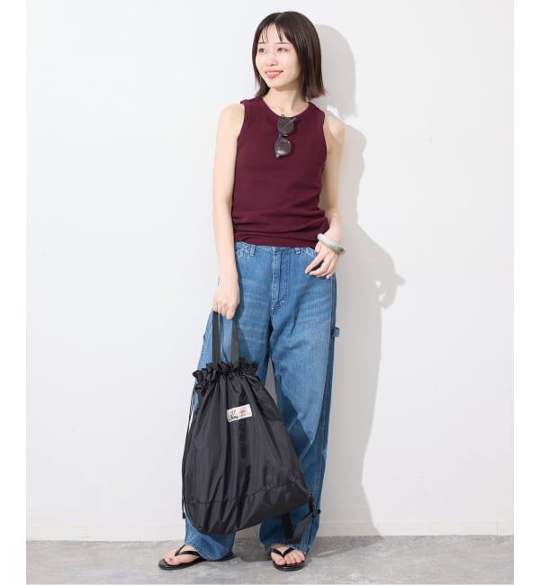 SLOBE IENA「《シリーズあり》コットンリブアメリカンスリーブ」|タンクトップ|