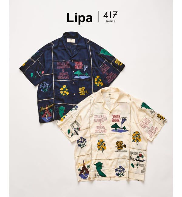 417 EDIFICE「LIPA&times;417 エンブロイダリーシャツ」|シャツ・ブラウス|