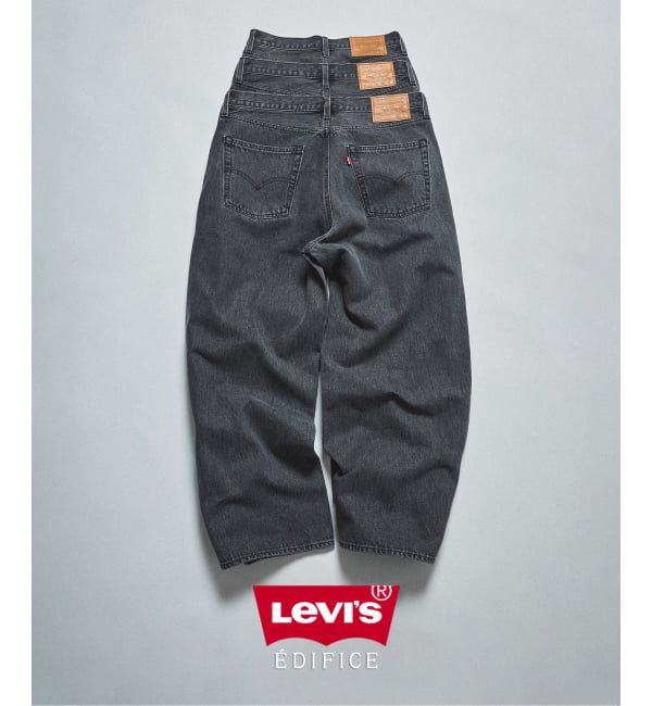 EDIFICE「《予約》Levi&rsquo;s(リーバイス) 別注 Baggy Wide Leg デニムパンツ（L28）」|デニム|