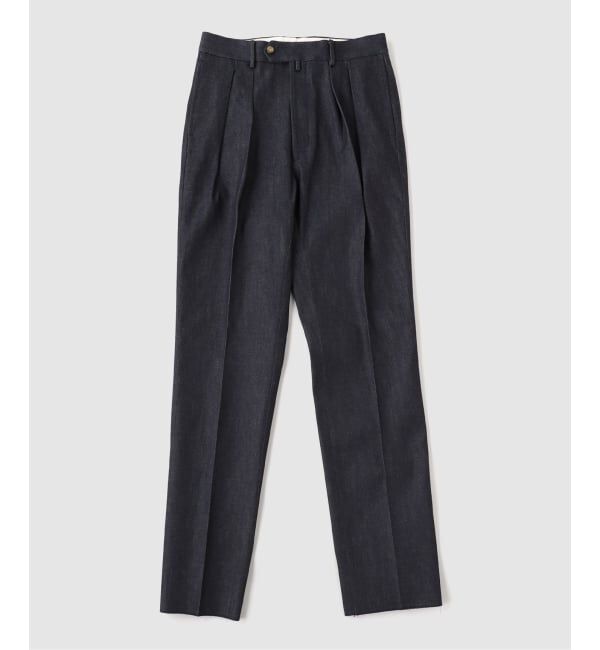 EDIFICE「NEAT (ニート) 11.5oz Natural Slub Denim Standard」|スラックス|ネイビー