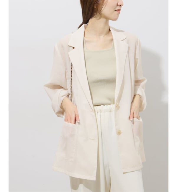 JOURNAL STANDARD relume「《追加》シングルシアージャケット」|テーラードジャケット|ナチュラル