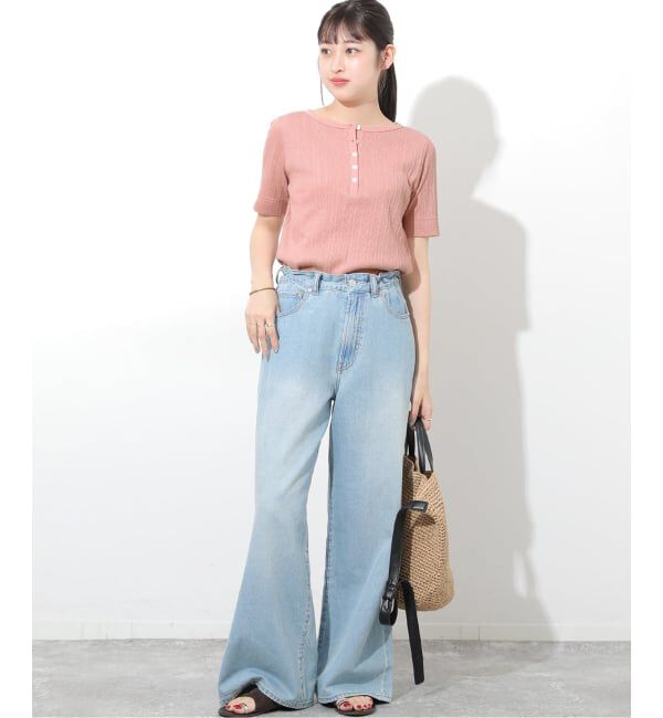 JOURNAL STANDARD relume「ヘンリーネックランダムリブTシャツ」|Tシャツ・カットソー|