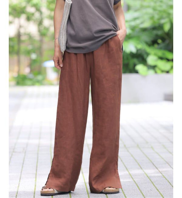 JOURNAL STANDARD relume「《一部WEB限定追加7》麻スリットイージーパンツ」|その他|