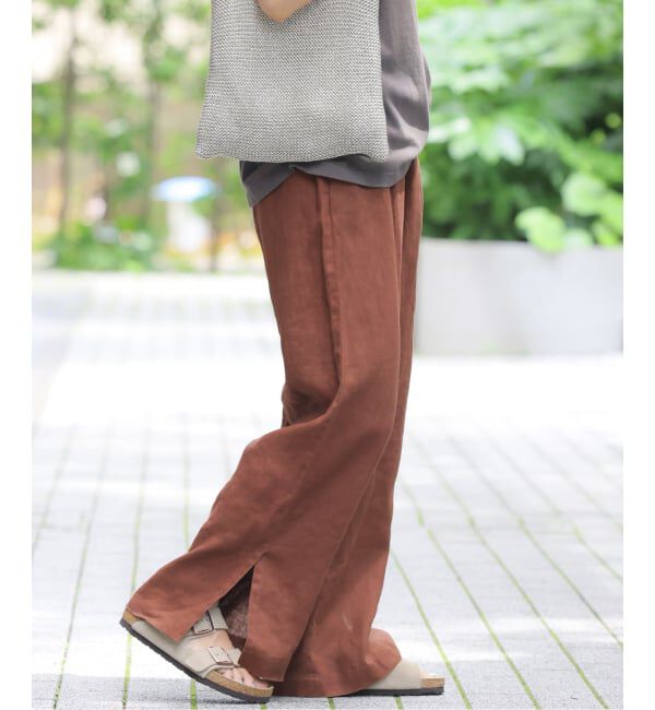 JOURNAL STANDARD relume「《一部WEB限定追加7》麻スリットイージーパンツ」|その他|