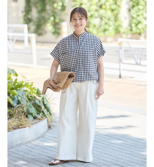 JOURNAL STANDARD「《追加2》ハードマンズリネンコットンフレンチスリーブスキッパーシャツ」|シャツ・ブラウス|